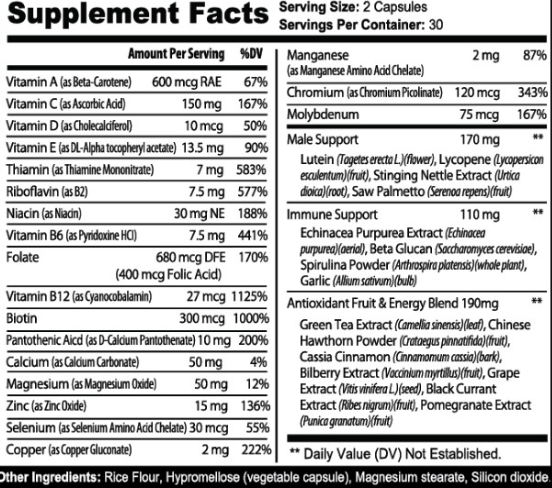 Men's Multivitamin- 2 Pack