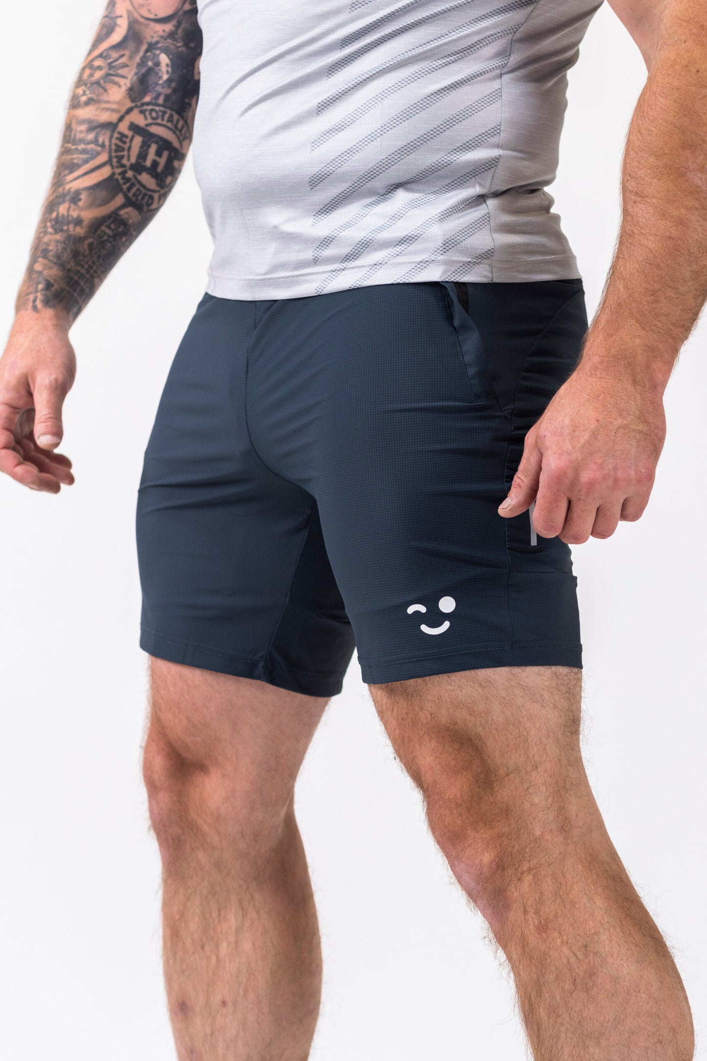 Power Short- Fog Blue