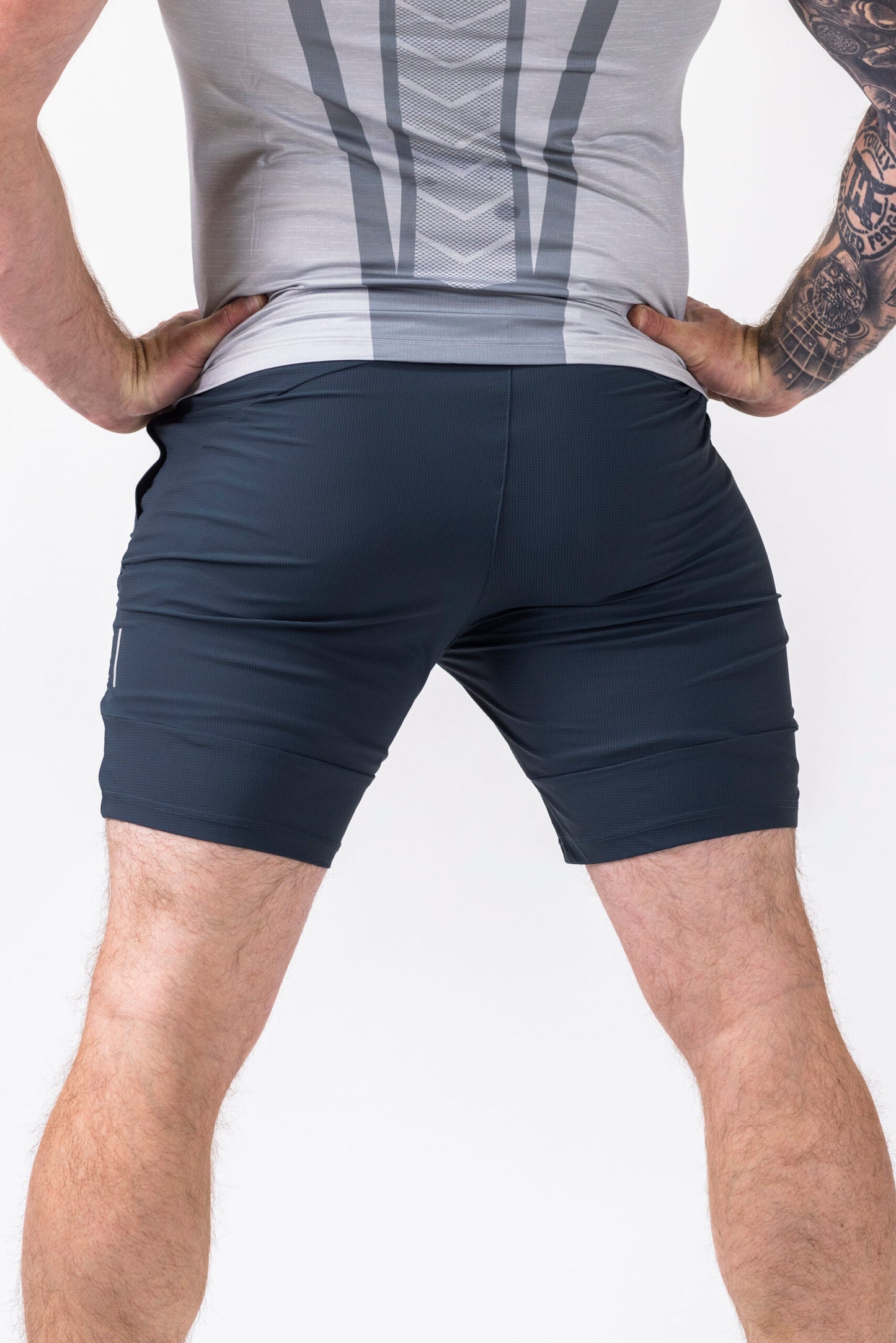Power Short- Fog Blue