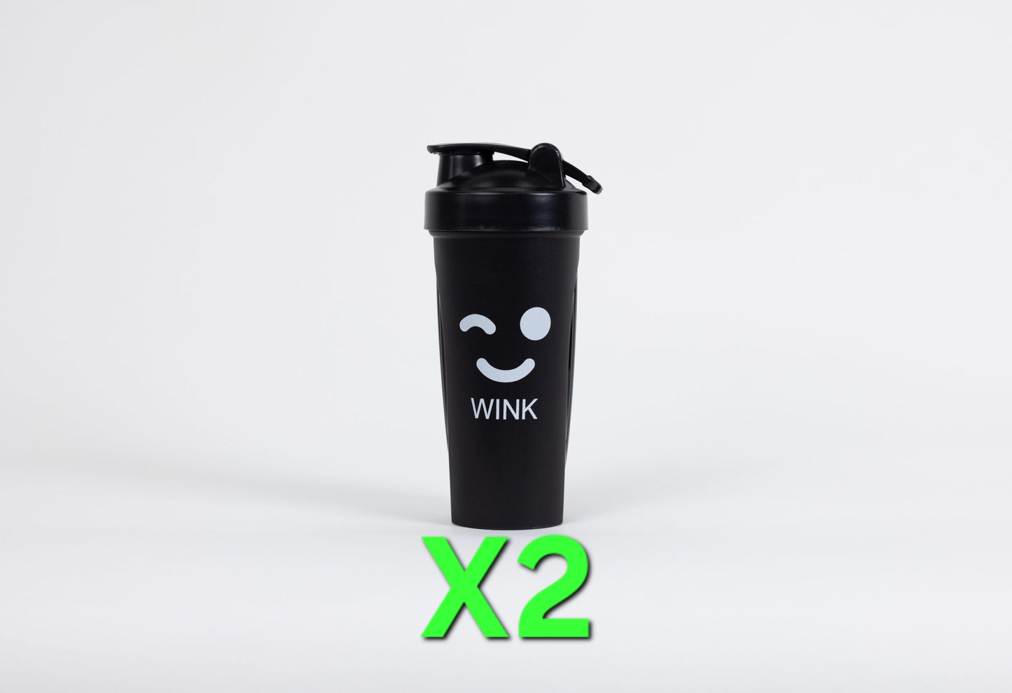 Shaker Bottle-Black 20 oz- 2 Pack