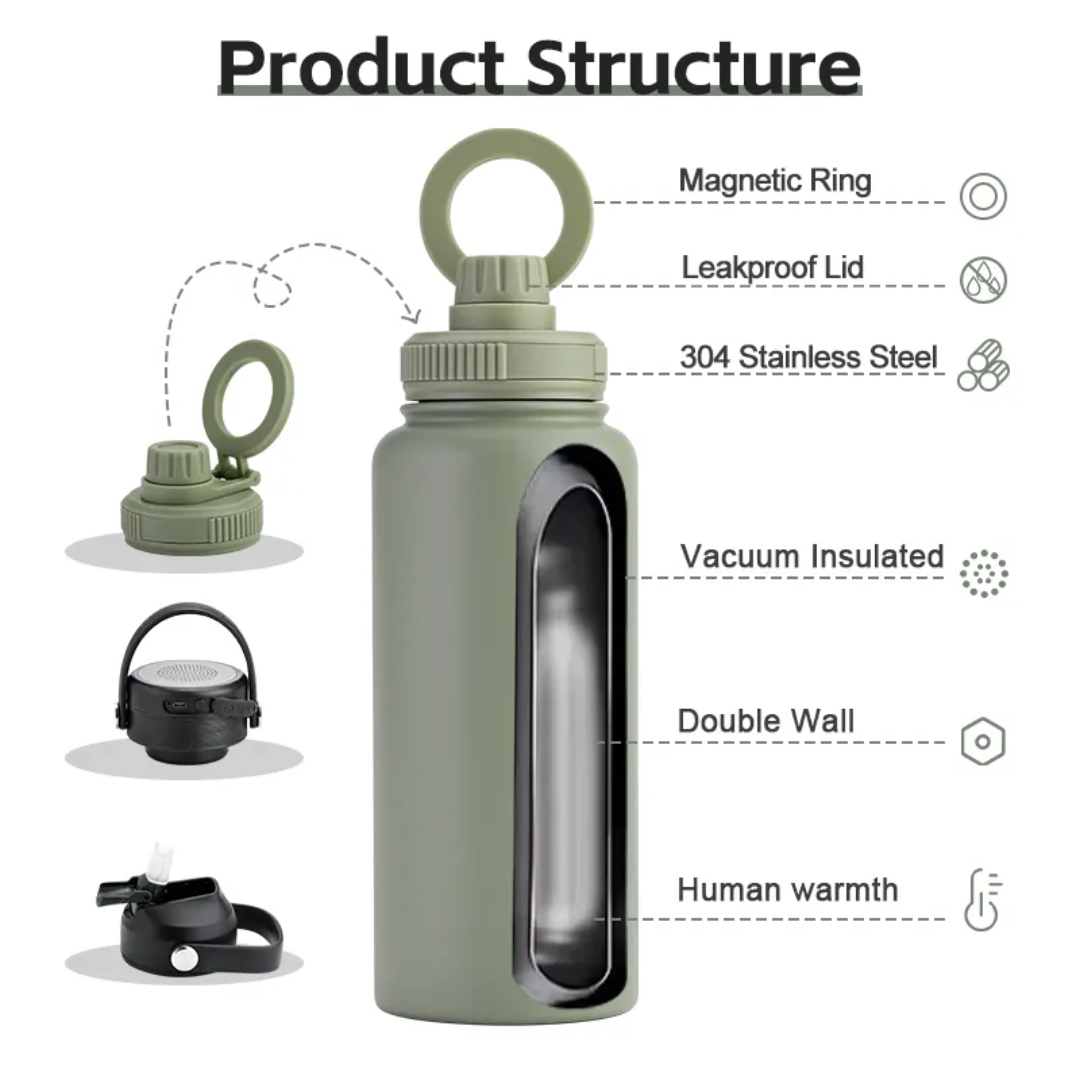Stainless Steel Thermal Water Bottle- 1 Liter