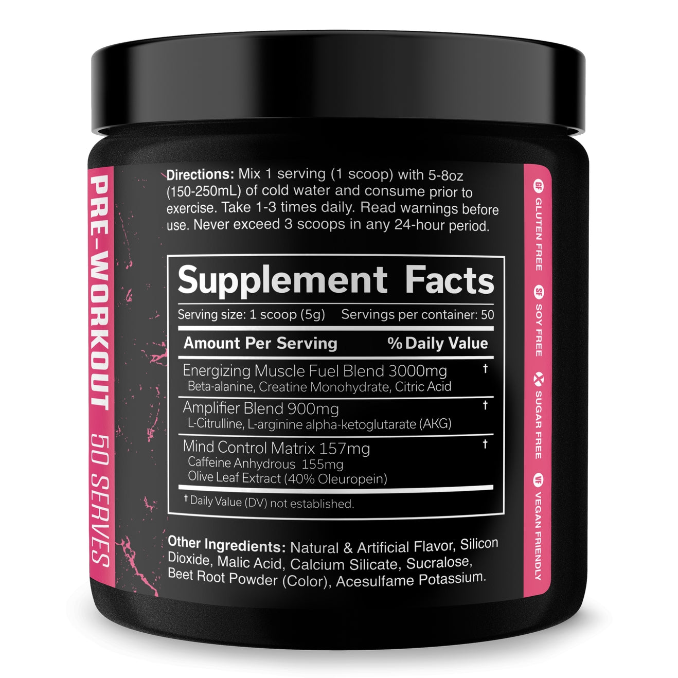 Strawberry Kiwi- Pre-Workout- 50 Servings