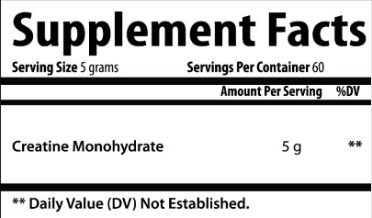 Creatine Monohyrdate-120 Servings