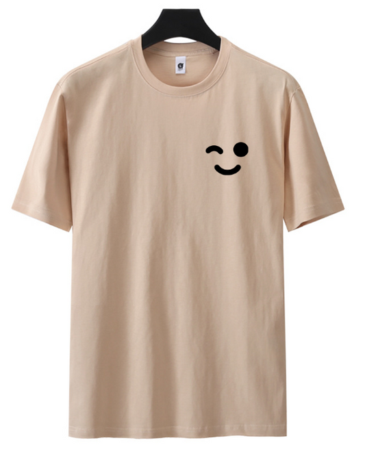 Classic Cotton T-Shirt- Beige