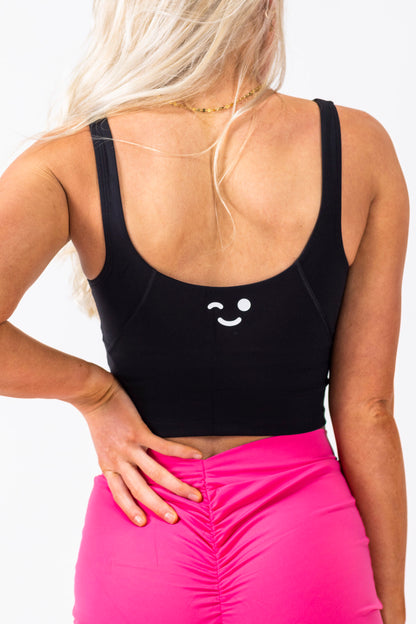 Elevate Longline Sport Bra- Black