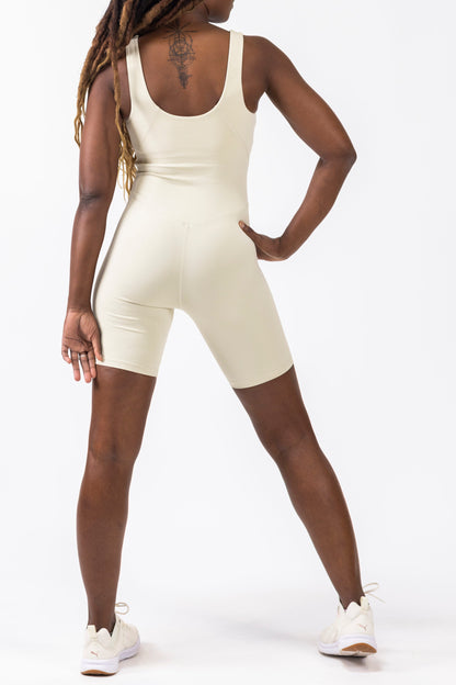 Onesie Bodysuit Short-Ivory White