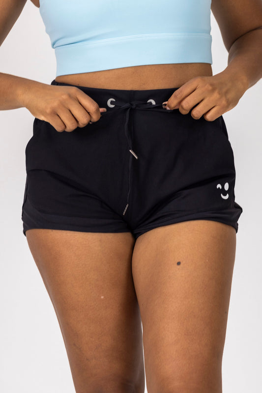 Relaxed Yoga Short-Black