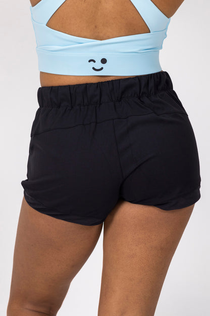 Relaxed Yoga Short-Black