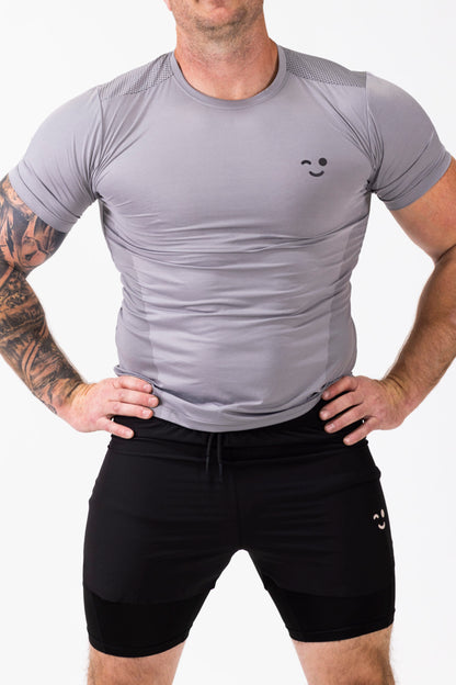 Gains Compression Shirt- Grey