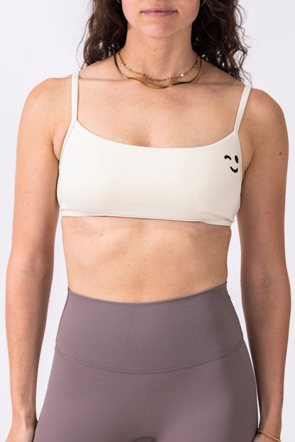 Bandeau 2 Sport Bra- Off White