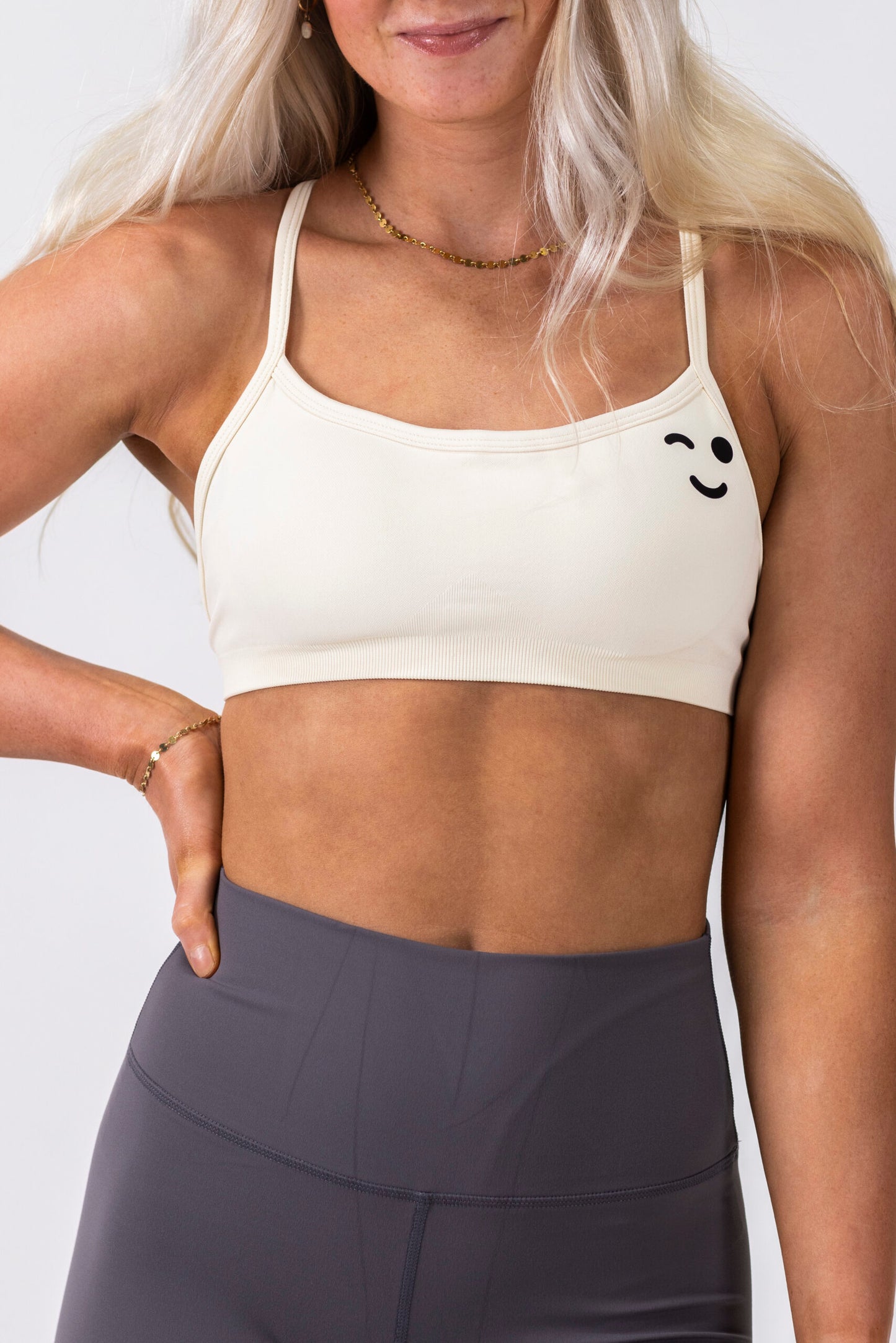 Bandeau Seamless Sport Bra- Off White