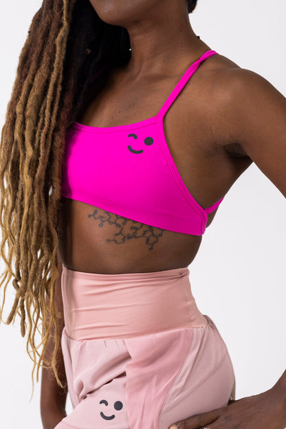 Bandeau Seamless Sport Bra- Rose Red