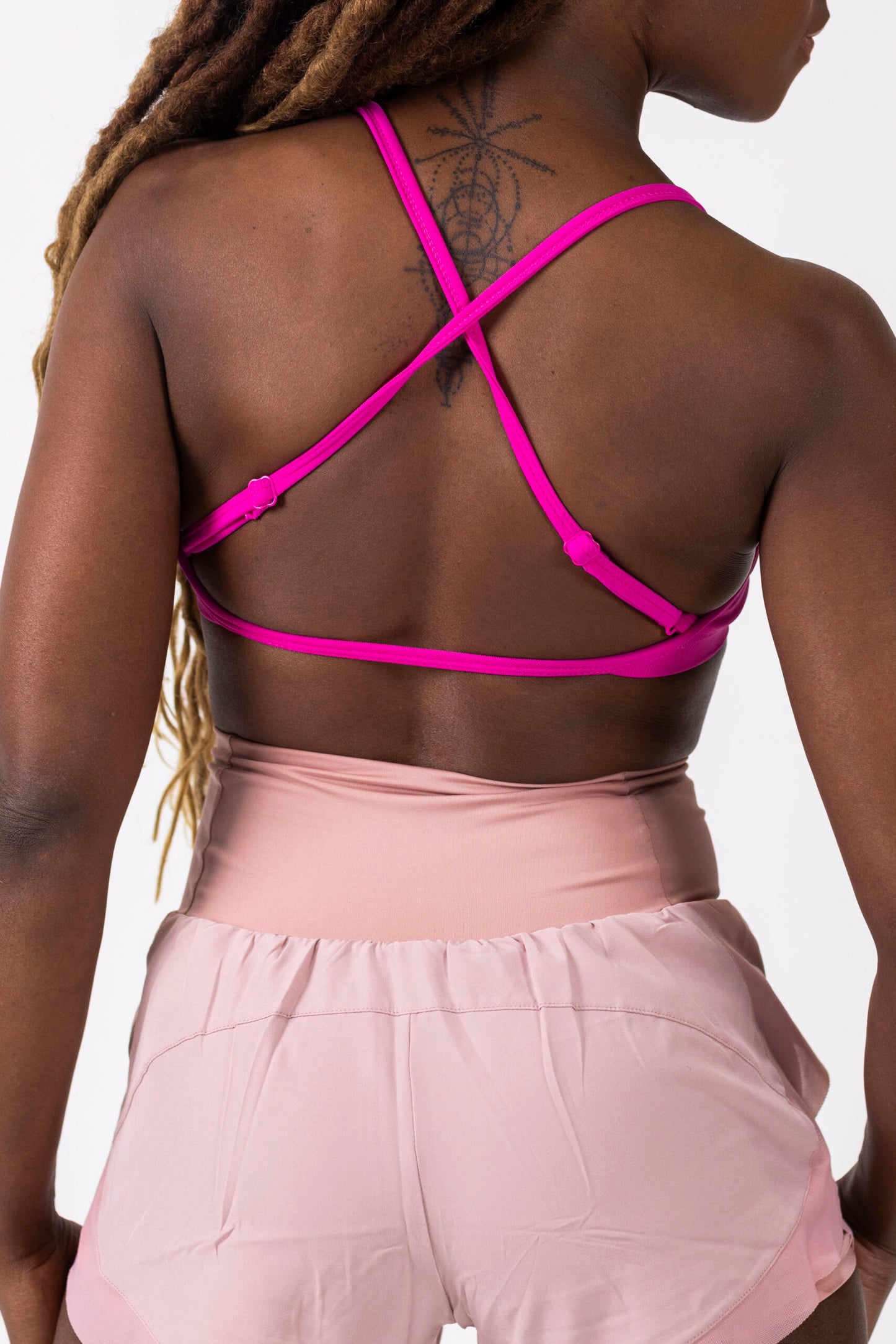 Bandeau Seamless Sport Bra- Rose Red