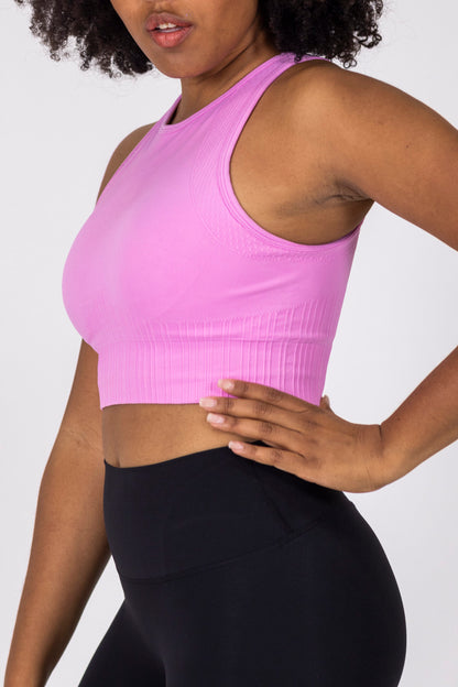 Elegant Seamless Sport Bra-Rose Pink